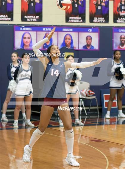 Thumbnail 1 in Tompkins vs George Ranch (UIL Volleyball 6A D2 Bi-District) photogallery.