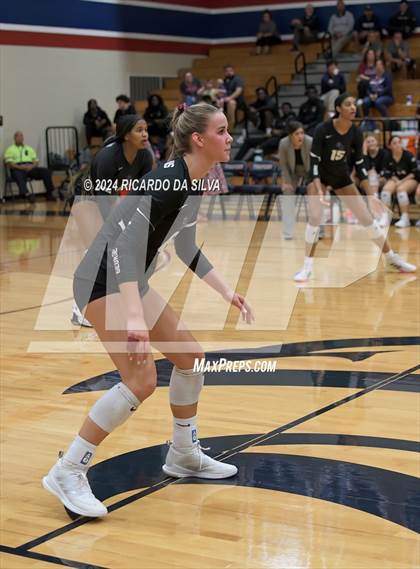Thumbnail 3 in Tompkins vs George Ranch (UIL Volleyball 6A D2 Bi-District) photogallery.