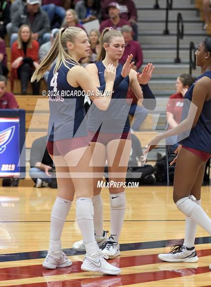 Thumbnail 3 in Tompkins vs George Ranch (UIL Volleyball 6A D2 Bi-District) photogallery.
