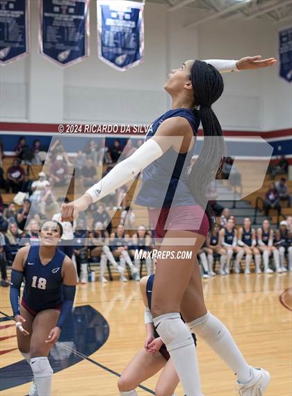 Thumbnail 2 in Tompkins vs George Ranch (UIL Volleyball 6A D2 Bi-District) photogallery.
