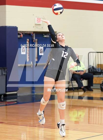 Thumbnail 3 in Tompkins vs George Ranch (UIL Volleyball 6A D2 Bi-District) photogallery.