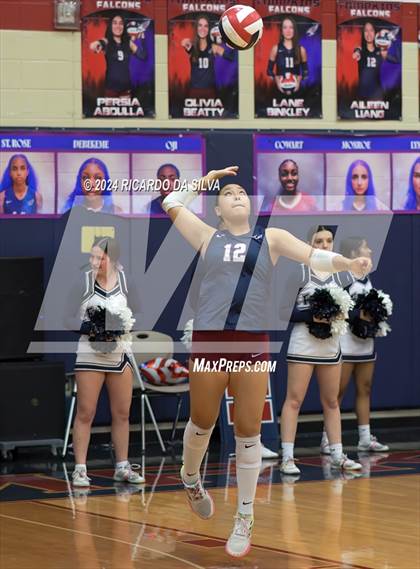 Thumbnail 2 in Tompkins vs George Ranch (UIL Volleyball 6A D2 Bi-District) photogallery.
