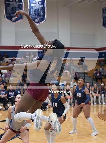Thumbnail 3 in Tompkins vs George Ranch (UIL Volleyball 6A D2 Bi-District) photogallery.