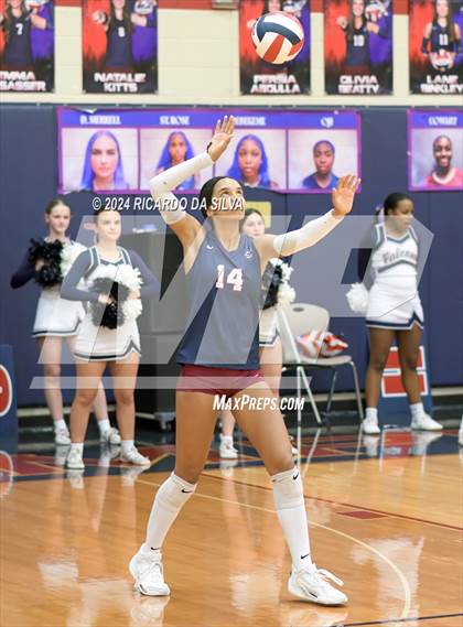 Thumbnail 3 in Tompkins vs George Ranch (UIL Volleyball 6A D2 Bi-District) photogallery.