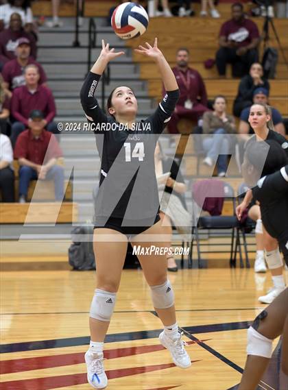 Thumbnail 2 in Tompkins vs George Ranch (UIL Volleyball 6A D2 Bi-District) photogallery.