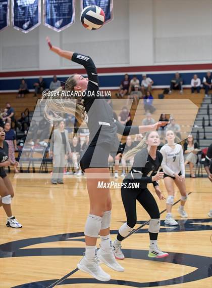 Thumbnail 2 in Tompkins vs George Ranch (UIL Volleyball 6A D2 Bi-District) photogallery.