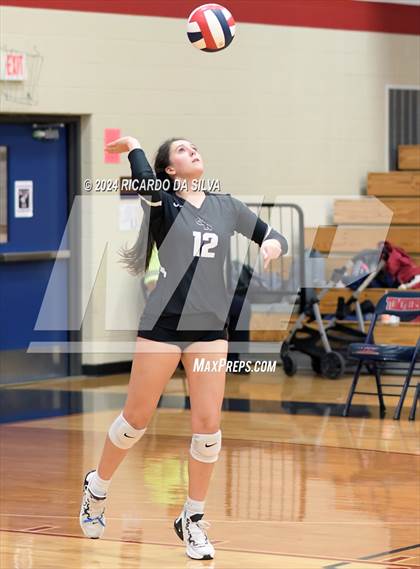 Thumbnail 2 in Tompkins vs George Ranch (UIL Volleyball 6A D2 Bi-District) photogallery.