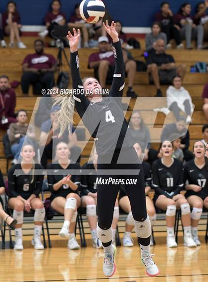 Thumbnail 2 in Tompkins vs George Ranch (UIL Volleyball 6A D2 Bi-District) photogallery.