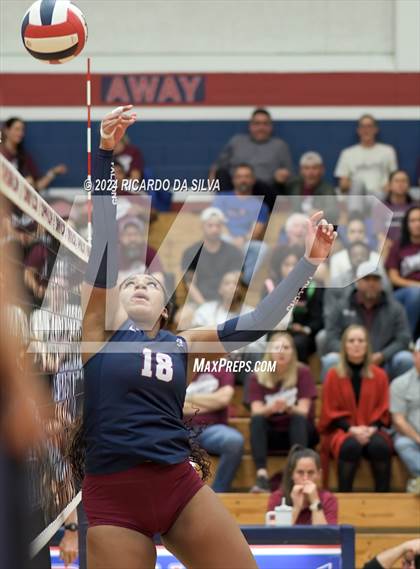 Thumbnail 2 in Tompkins vs George Ranch (UIL Volleyball 6A D2 Bi-District) photogallery.