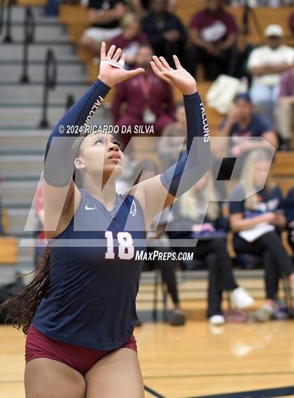 Thumbnail 3 in Tompkins vs George Ranch (UIL Volleyball 6A D2 Bi-District) photogallery.