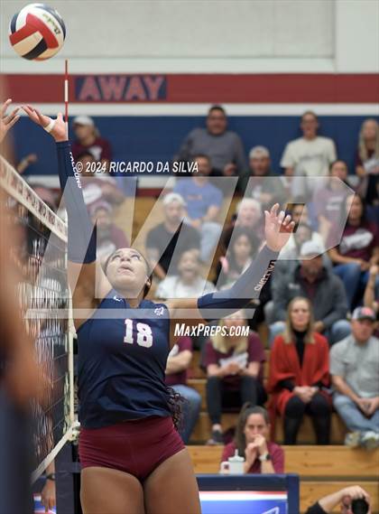 Thumbnail 1 in Tompkins vs George Ranch (UIL Volleyball 6A D2 Bi-District) photogallery.