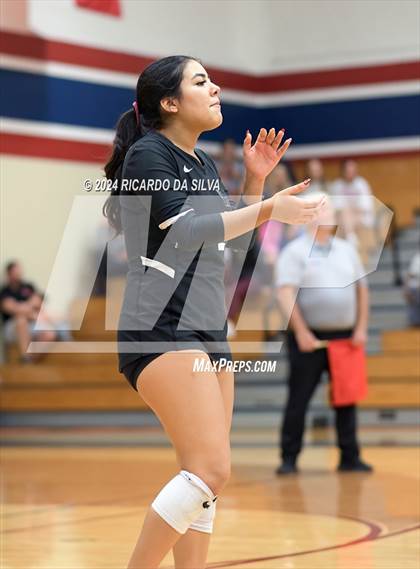 Thumbnail 3 in Tompkins vs George Ranch (UIL Volleyball 6A D2 Bi-District) photogallery.