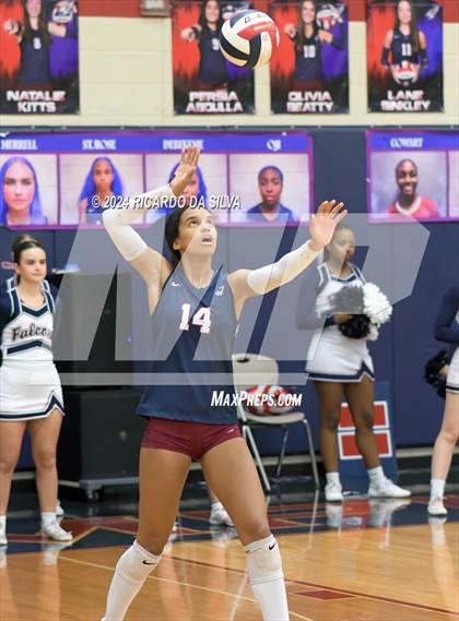 Thumbnail 3 in Tompkins vs George Ranch (UIL Volleyball 6A D2 Bi-District) photogallery.