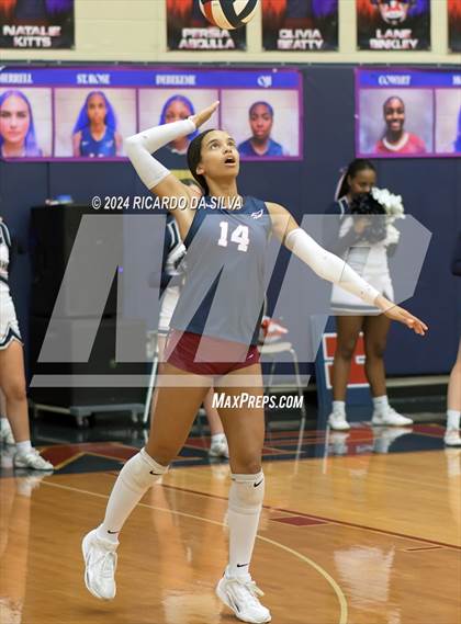 Thumbnail 1 in Tompkins vs George Ranch (UIL Volleyball 6A D2 Bi-District) photogallery.