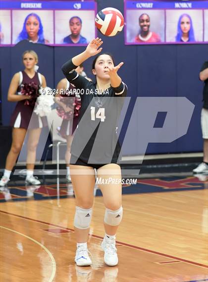 Thumbnail 2 in Tompkins vs George Ranch (UIL Volleyball 6A D2 Bi-District) photogallery.