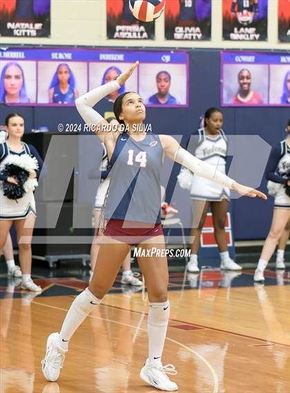 Thumbnail 1 in Tompkins vs George Ranch (UIL Volleyball 6A D2 Bi-District) photogallery.