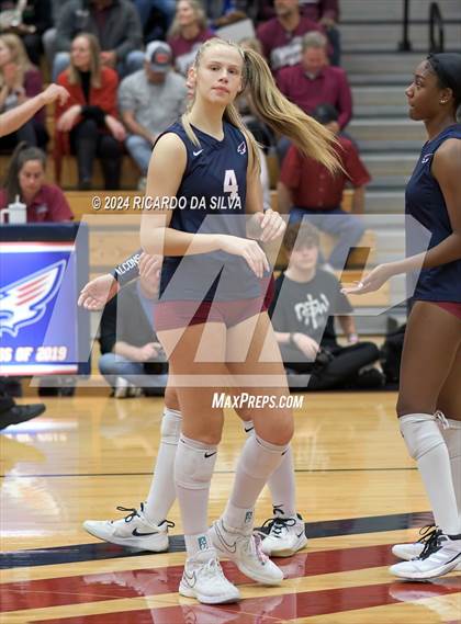 Thumbnail 1 in Tompkins vs George Ranch (UIL Volleyball 6A D2 Bi-District) photogallery.