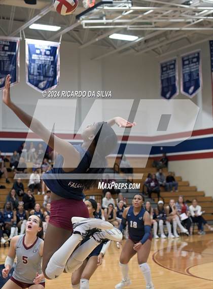 Thumbnail 2 in Tompkins vs George Ranch (UIL Volleyball 6A D2 Bi-District) photogallery.