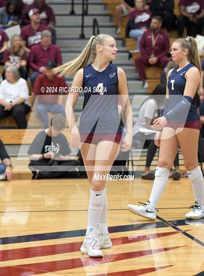 Thumbnail 2 in Tompkins vs George Ranch (UIL Volleyball 6A D2 Bi-District) photogallery.