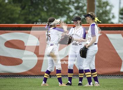 Thumbnail 2 in Guerin Catholic vs Yorktown (IHSAA Sectional Championship) photogallery.