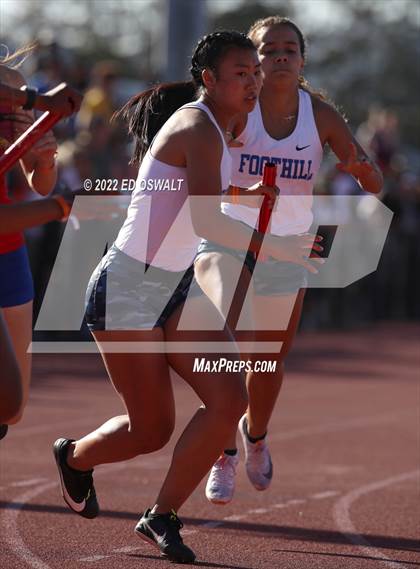 Thumbnail 1 in CIF NCS Meet of Champions (Girls Relays Finals 4x100 and 4x400) photogallery.