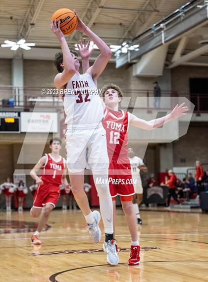 Thumbnail 1 in Faith Christian vs. Yuma (CHSAA 3A Great 8) photogallery.