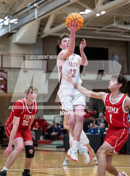 Thumbnail 3 in Faith Christian vs. Yuma (CHSAA 3A Great 8) photogallery.