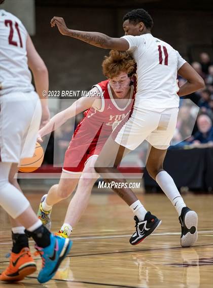 Thumbnail 1 in Faith Christian vs. Yuma (CHSAA 3A Great 8) photogallery.