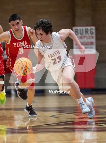 Thumbnail 2 in Faith Christian vs. Yuma (CHSAA 3A Great 8) photogallery.