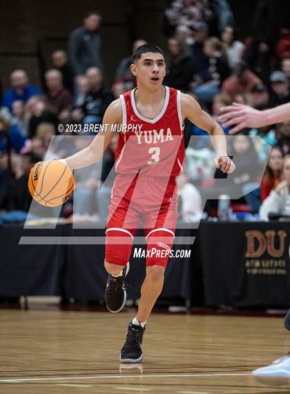 Thumbnail 1 in Faith Christian vs. Yuma (CHSAA 3A Great 8) photogallery.