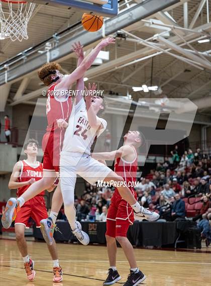 Thumbnail 3 in Faith Christian vs. Yuma (CHSAA 3A Great 8) photogallery.