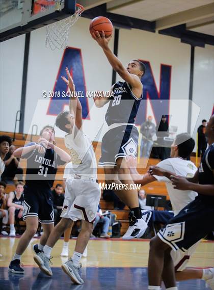 Thumbnail 1 in Oaks Christian vs Loyola HS (17th Annual Rose City Round Ball Classic) photogallery.