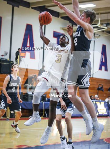Thumbnail 1 in Oaks Christian vs Loyola HS (17th Annual Rose City Round Ball Classic) photogallery.
