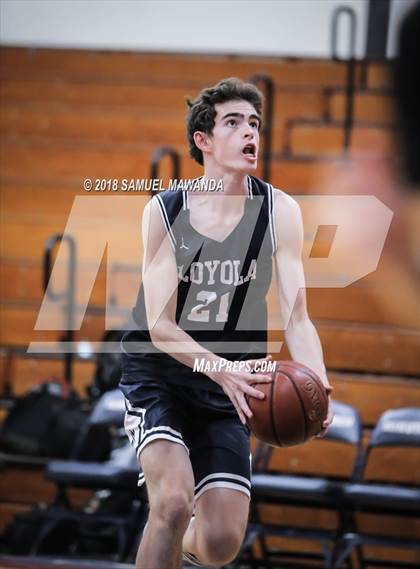 Thumbnail 1 in Oaks Christian vs Loyola HS (17th Annual Rose City Round Ball Classic) photogallery.