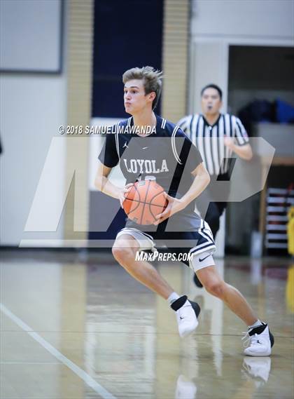 Thumbnail 1 in Oaks Christian vs Loyola HS (17th Annual Rose City Round Ball Classic) photogallery.