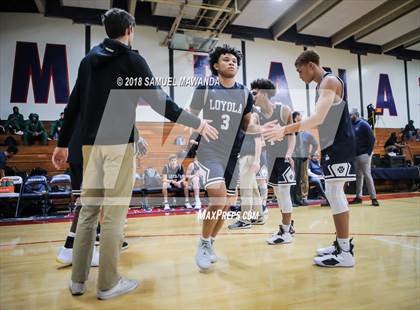 Thumbnail 2 in Oaks Christian vs Loyola HS (17th Annual Rose City Round Ball Classic) photogallery.