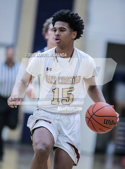 Thumbnail 3 in Oaks Christian vs Loyola HS (17th Annual Rose City Round Ball Classic) photogallery.