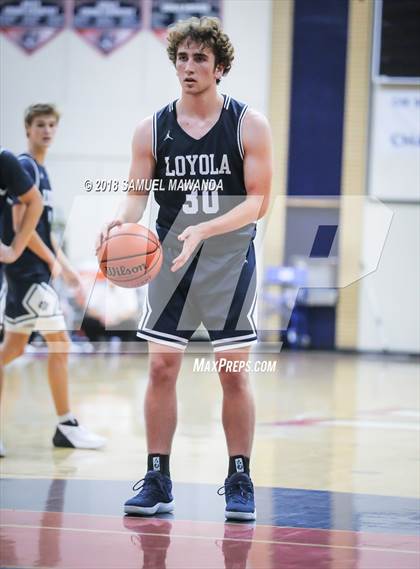 Thumbnail 3 in Oaks Christian vs Loyola HS (17th Annual Rose City Round Ball Classic) photogallery.