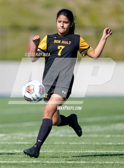 Thumbnail 1 in Ben Holt College Prep Academy vs. Mariposa County (CIF SJS D6 Final) photogallery.