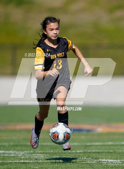 Thumbnail 2 in Ben Holt College Prep Academy vs. Mariposa County (CIF SJS D6 Final) photogallery.