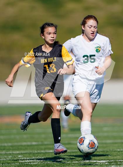 Thumbnail 3 in Ben Holt College Prep Academy vs. Mariposa County (CIF SJS D6 Final) photogallery.