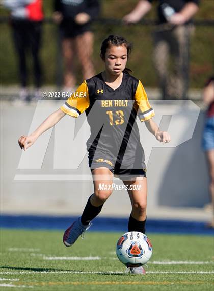 Thumbnail 2 in Ben Holt College Prep Academy vs. Mariposa County (CIF SJS D6 Final) photogallery.