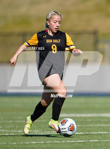 Thumbnail 3 in Ben Holt College Prep Academy vs. Mariposa County (CIF SJS D6 Final) photogallery.