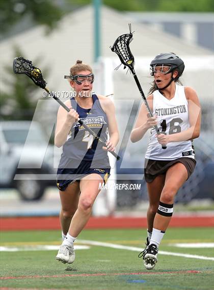 Thumbnail 2 in Woodstock Academy vs Stonington (ECC Final) photogallery.