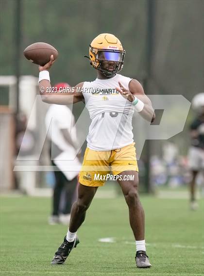 Thumbnail 1 in South Mecklenburg vs Independence (Powerade 7 on 7) photogallery.