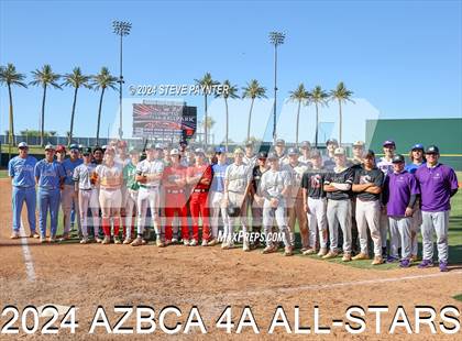Thumbnail 2 in AZBCA 4A North vs South All Stars photogallery.