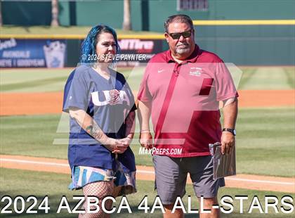 Thumbnail 2 in AZBCA 4A North vs South All Stars photogallery.