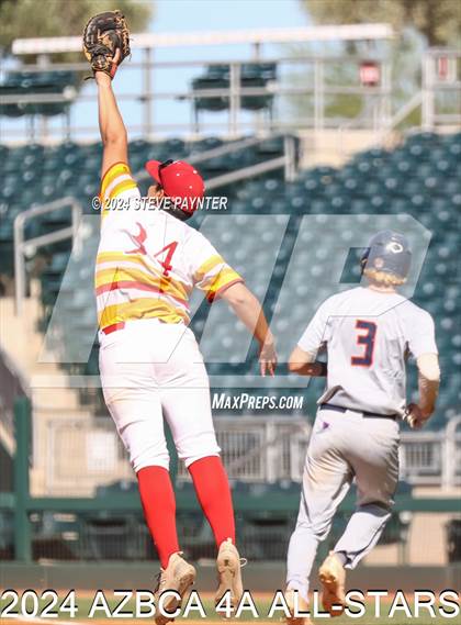 Thumbnail 2 in AZBCA 4A North vs South All Stars photogallery.