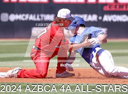Thumbnail 2 in AZBCA 4A North vs South All Stars photogallery.