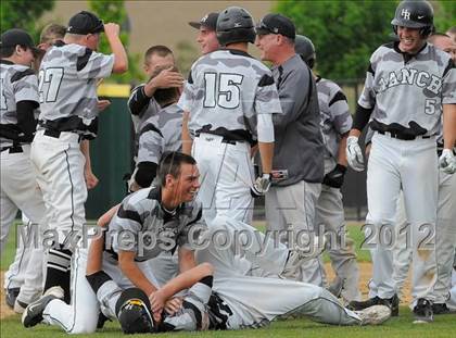 Thumbnail 3 in Regis Jesuit vs. Highlands Ranch (2012 Class 5A State Baseball Tournament) photogallery.